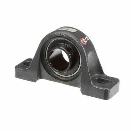 Browning Mounted Cast Iron Two Bolt Pillow Block Ball Bearing - 52100 Steel, Blk Oxided Inner - Setscrew Lock VPS-220S